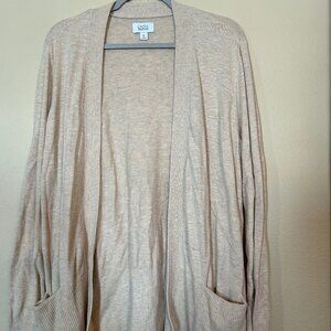 Women's Croft & Barrow® Cabled Open-Front Cardigan